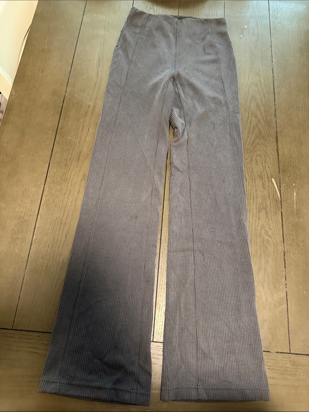 lululemon athletica Ribbed Wide-Leg Leggings - Gray